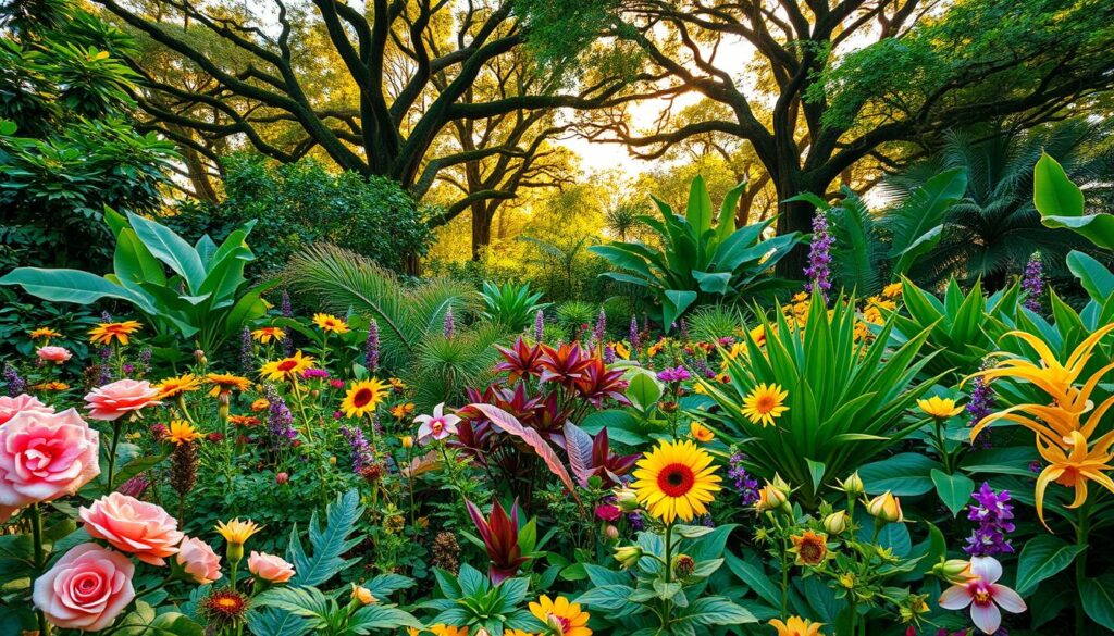diverse plant types
