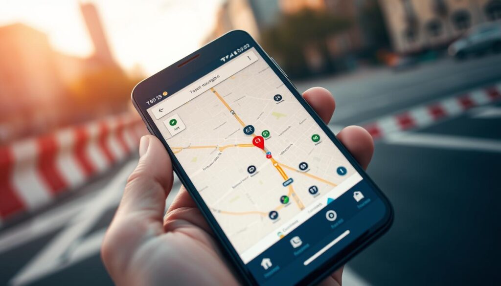GPS technology in navigation apps