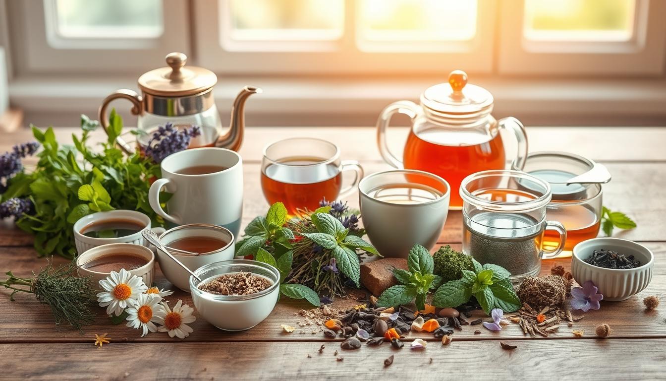 Natural teas to improve skin