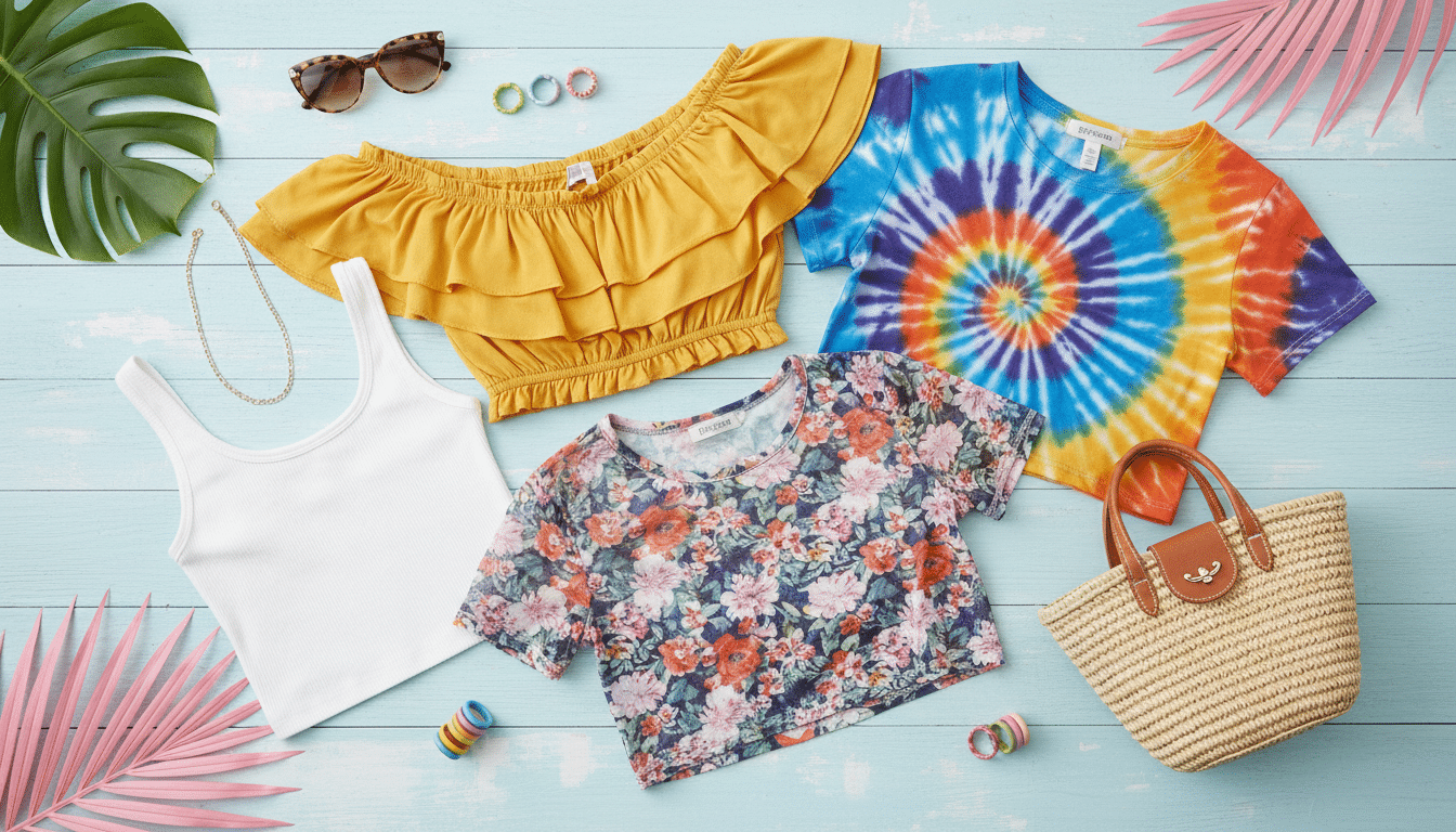 Cropped Tops & T-shirts  in SHEIN Free Trial Center